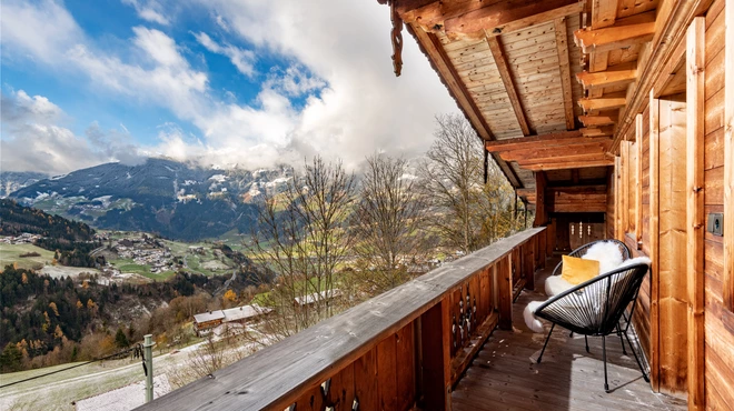Balkon mit Aussicht - Apart Frieda, Gerlosberg Zillertal
